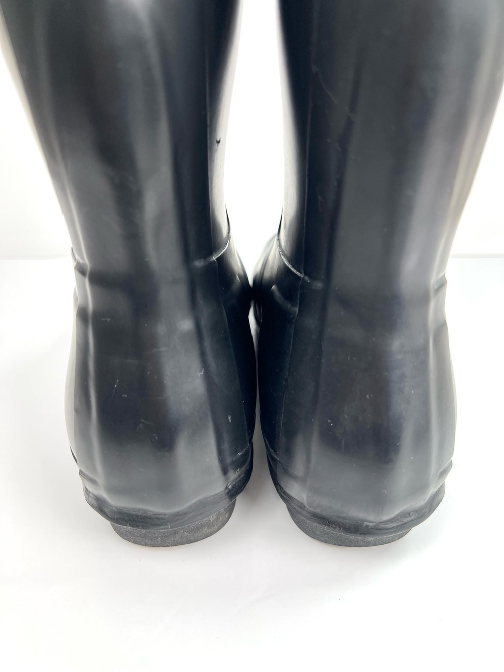 Hunter Black Tall Gloss Rain Boots - Picture 7 of 13